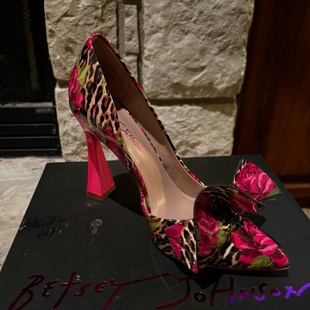 Beautiful Betsey Johnson heels.  Heels are 4.25”. New, never worn.